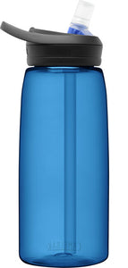 בקבוק מים 1 ליטר עם פיה נשלפת - כחול